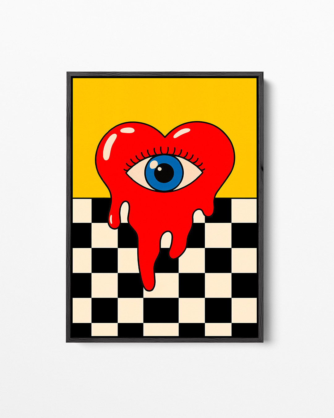Vloeiend hart oog Kunstwerk