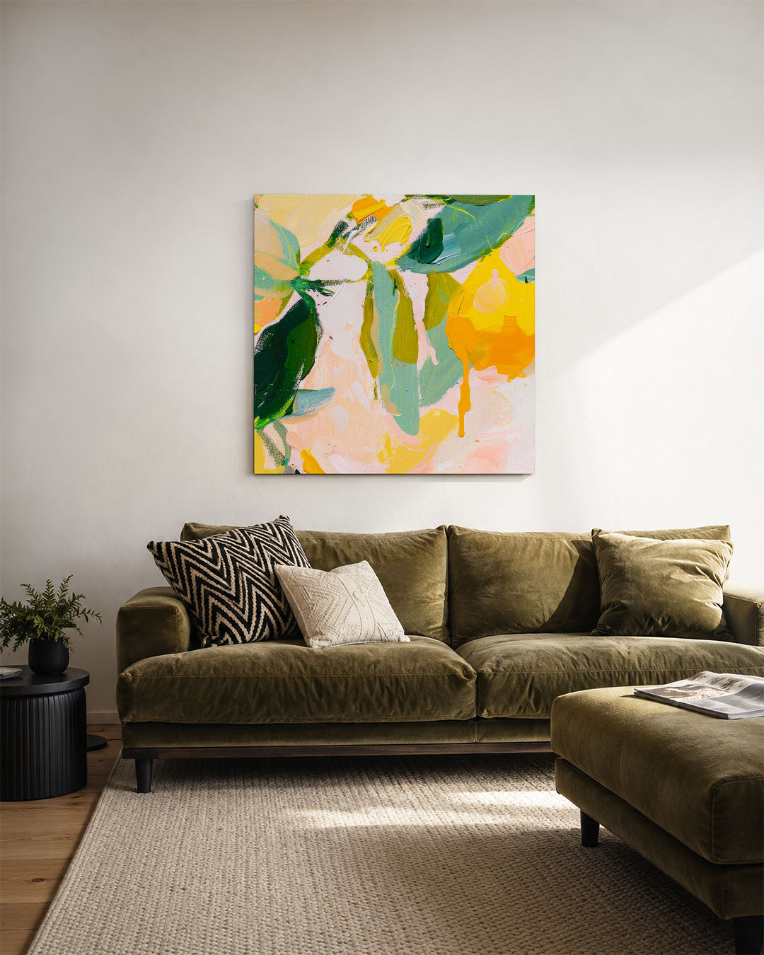 Kleurrijke vormen Kunstwerk