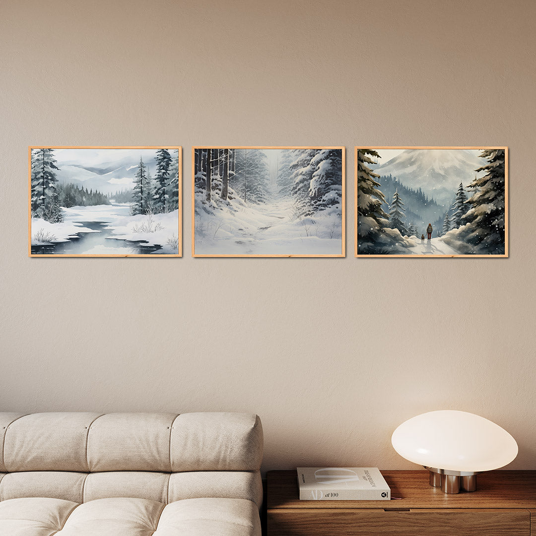 Winterse sereniteit Posterset