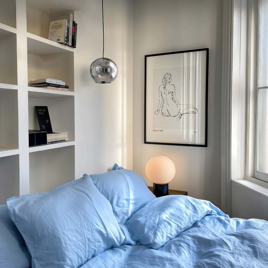 Elegante Vrouwelijke Lijntekening Poster-WallArtistic
