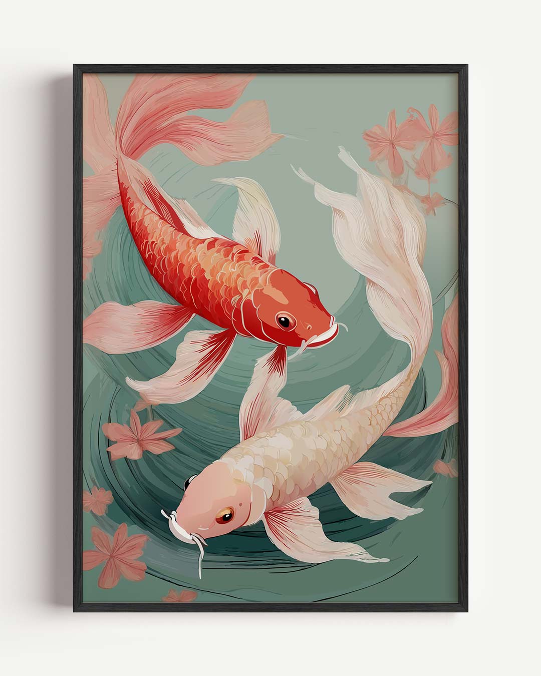 Vrolijke Koi Poster-WallArtistic