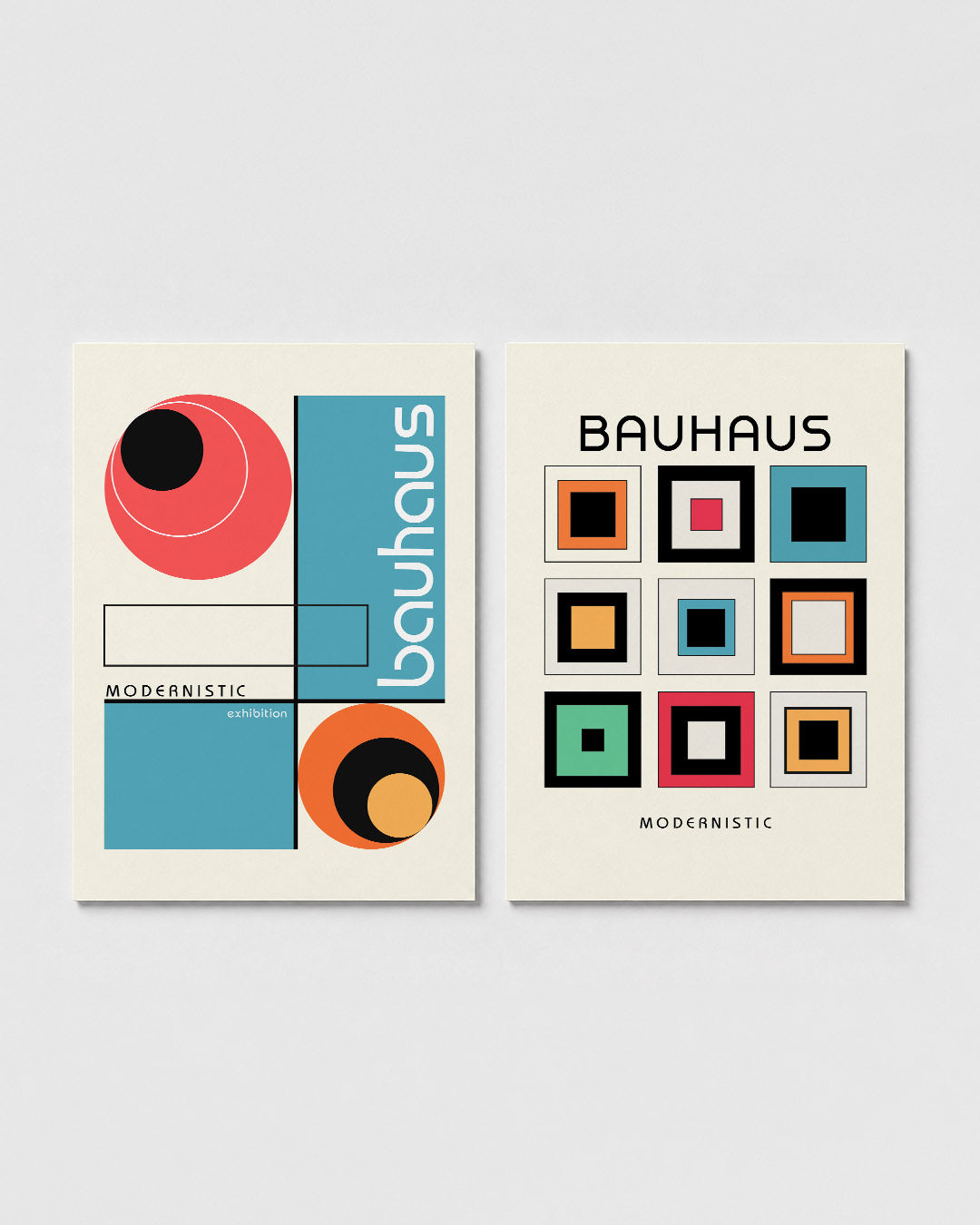Kleur en lijnenspel Posterset