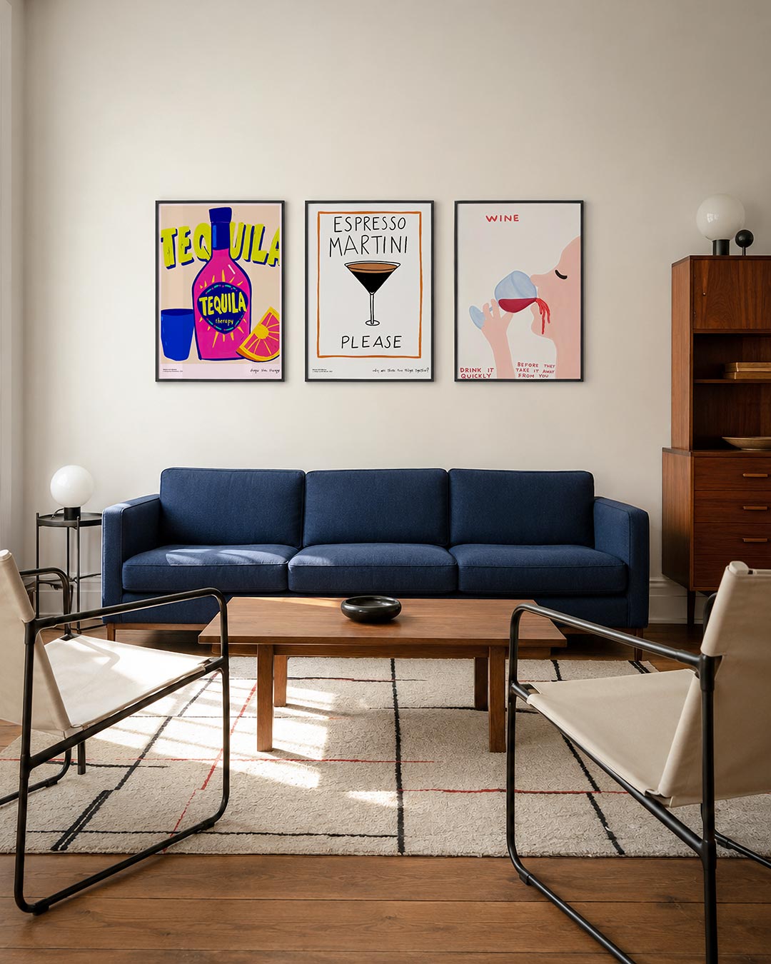Kleurrijke flesvorm Posterset