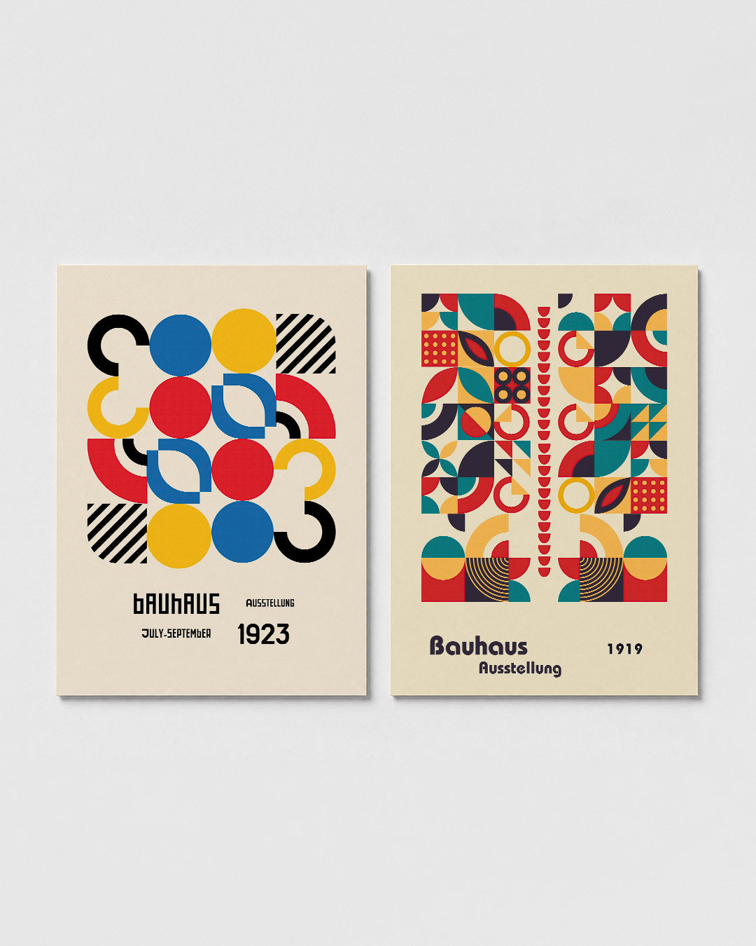 Kleurrijke cirkelharmonie Posterset