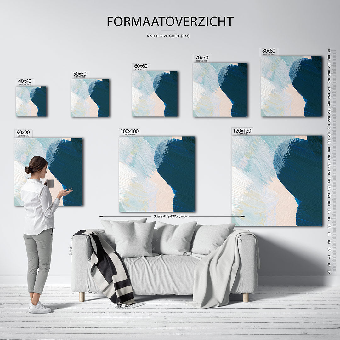 Kleurrijke vegen Kunstwerk