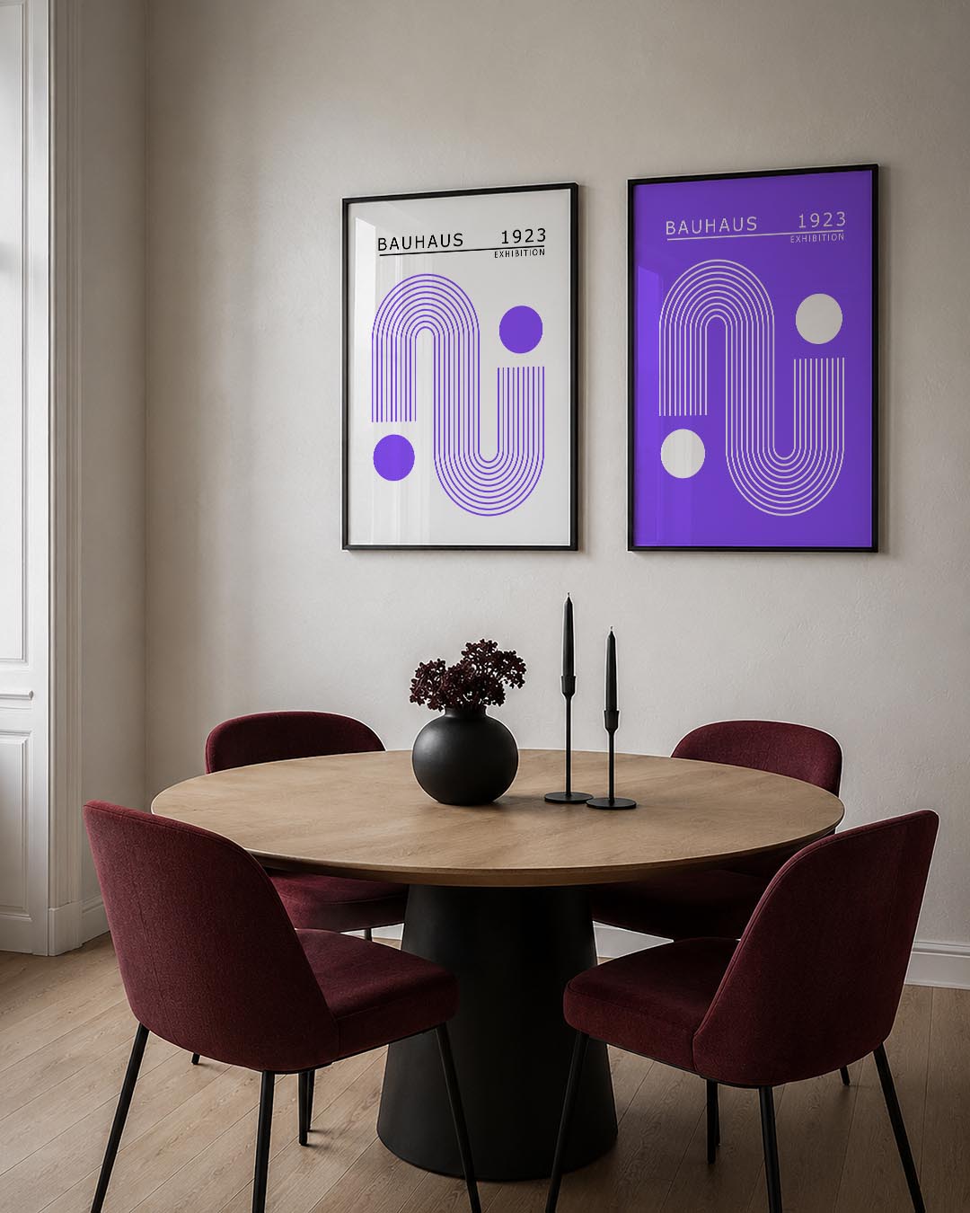 Lijnen en cirkelspel Posterset