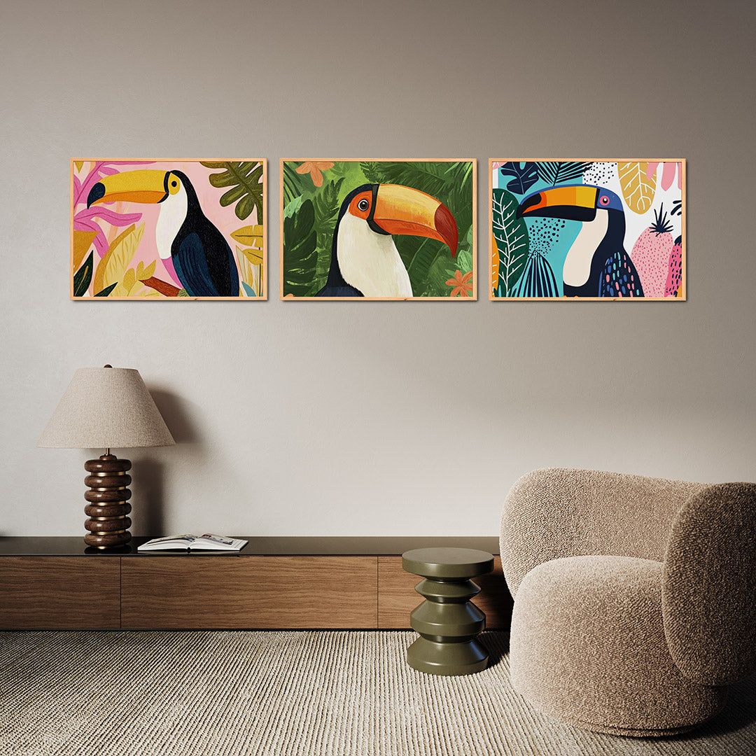 Tropische kleurenpracht Posterset