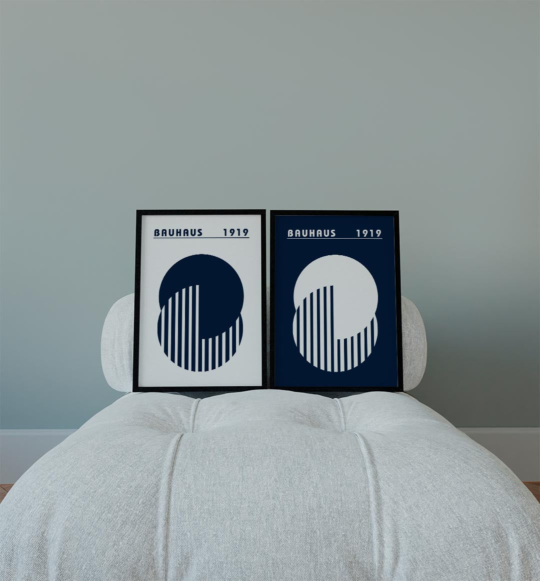 Cirkel en strepen Posterset