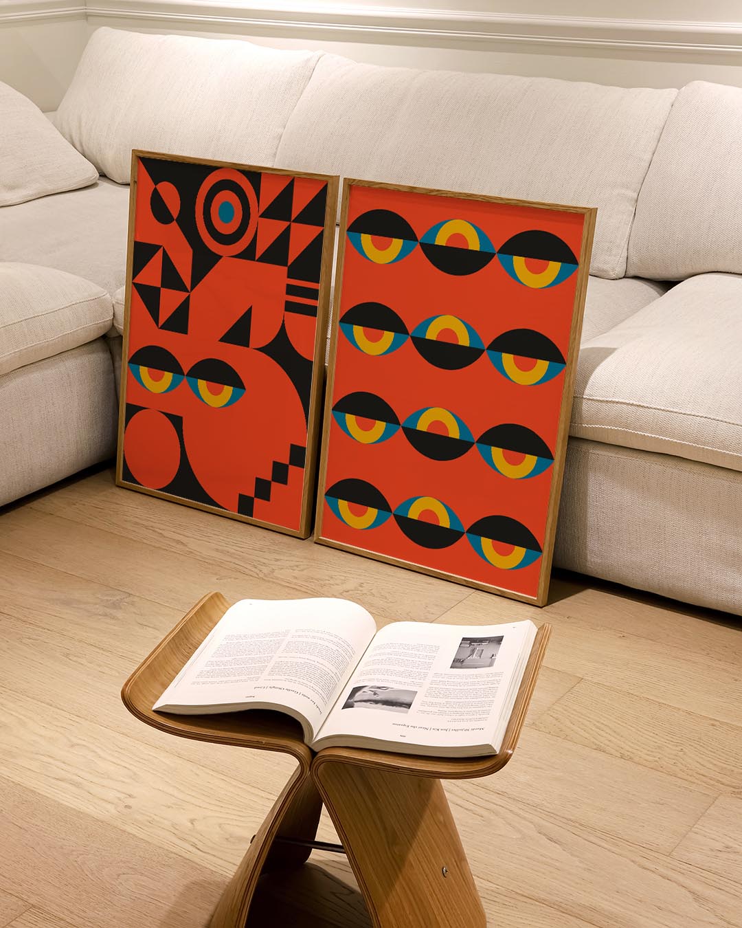 Oogvormen en kleur Posterset