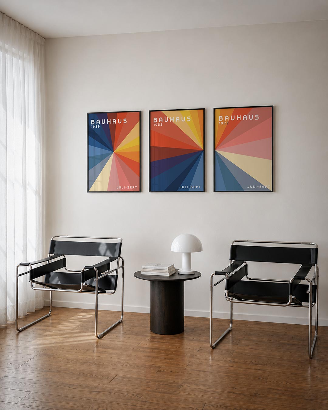 Stralende kleurvlakken Posterset
