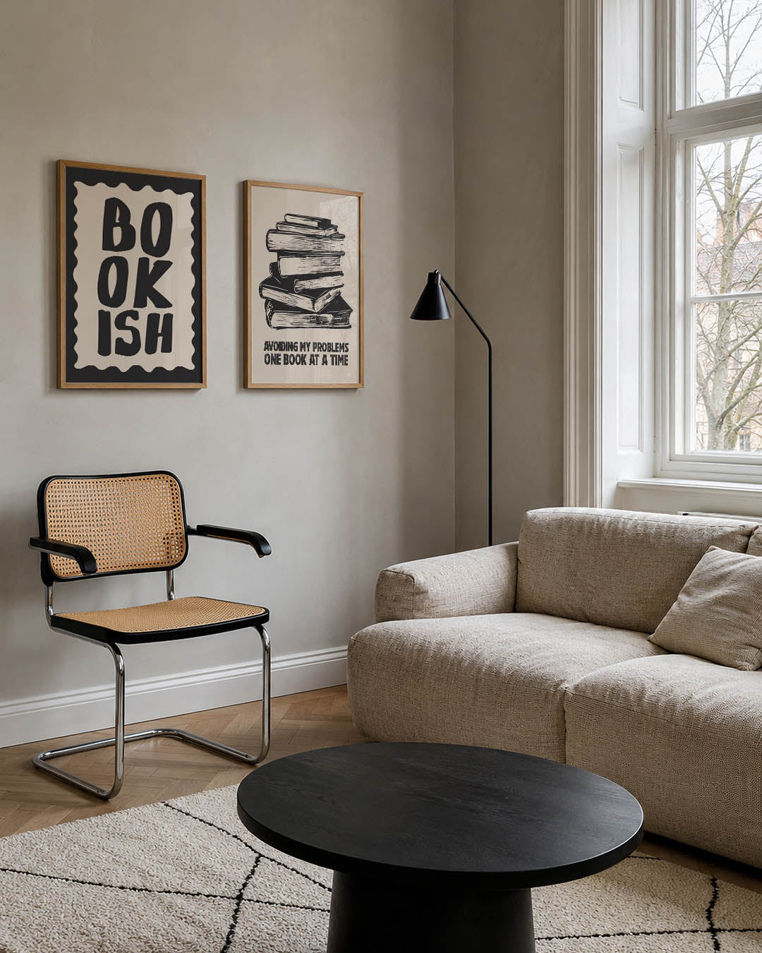 Golvende typografie Posterset