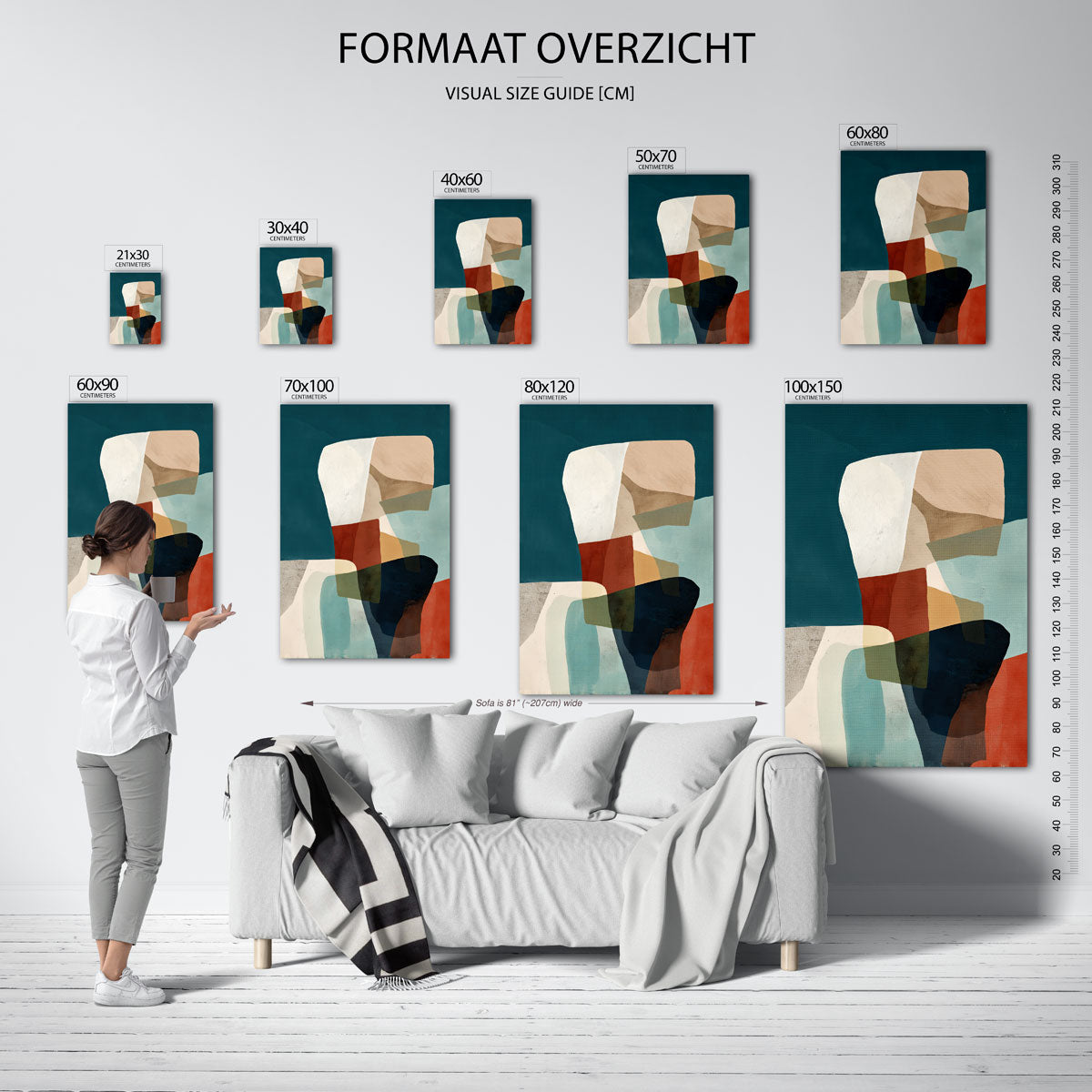 Abstracte vormen Poster