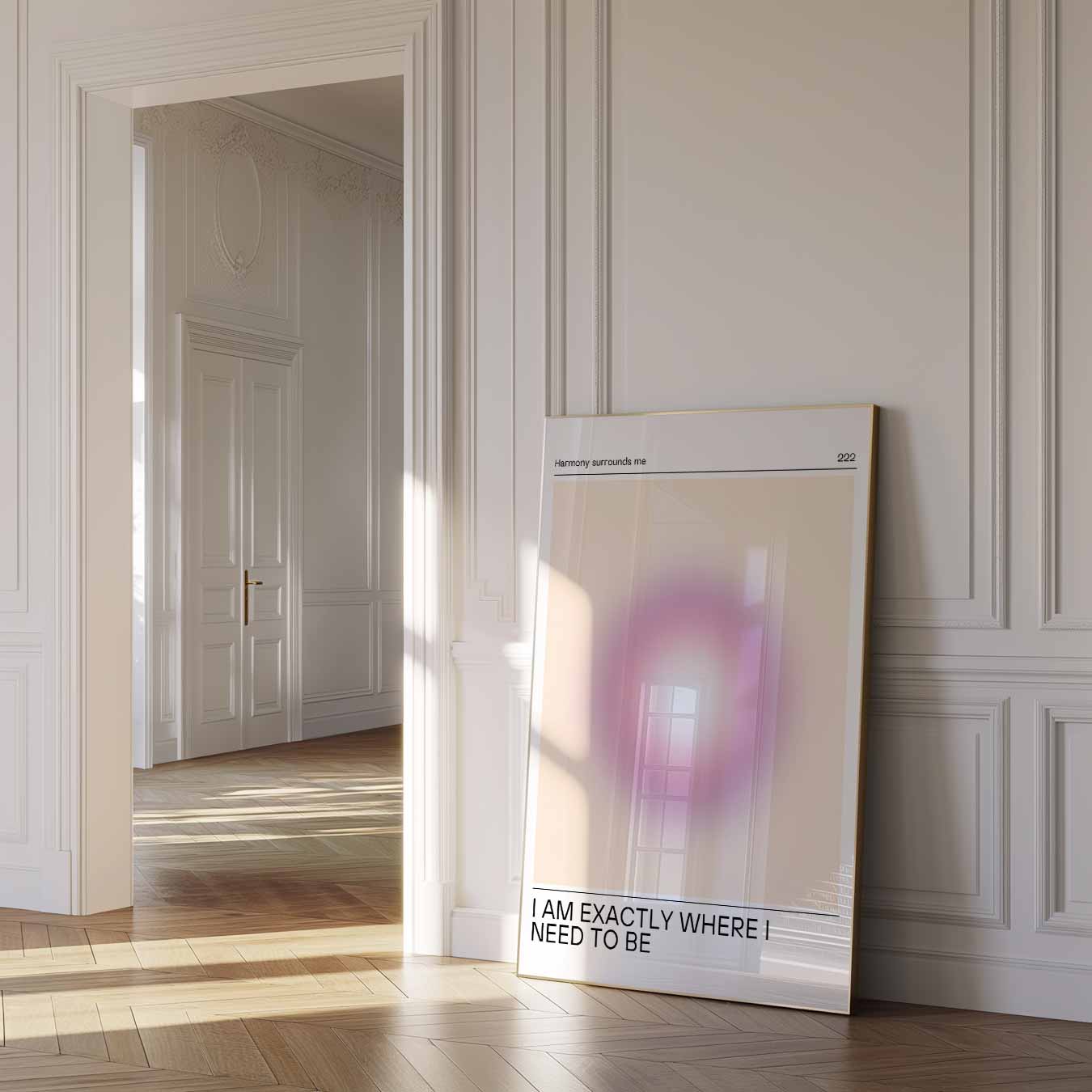 Inspirerende Roze Mandala Poster-WallArtistic