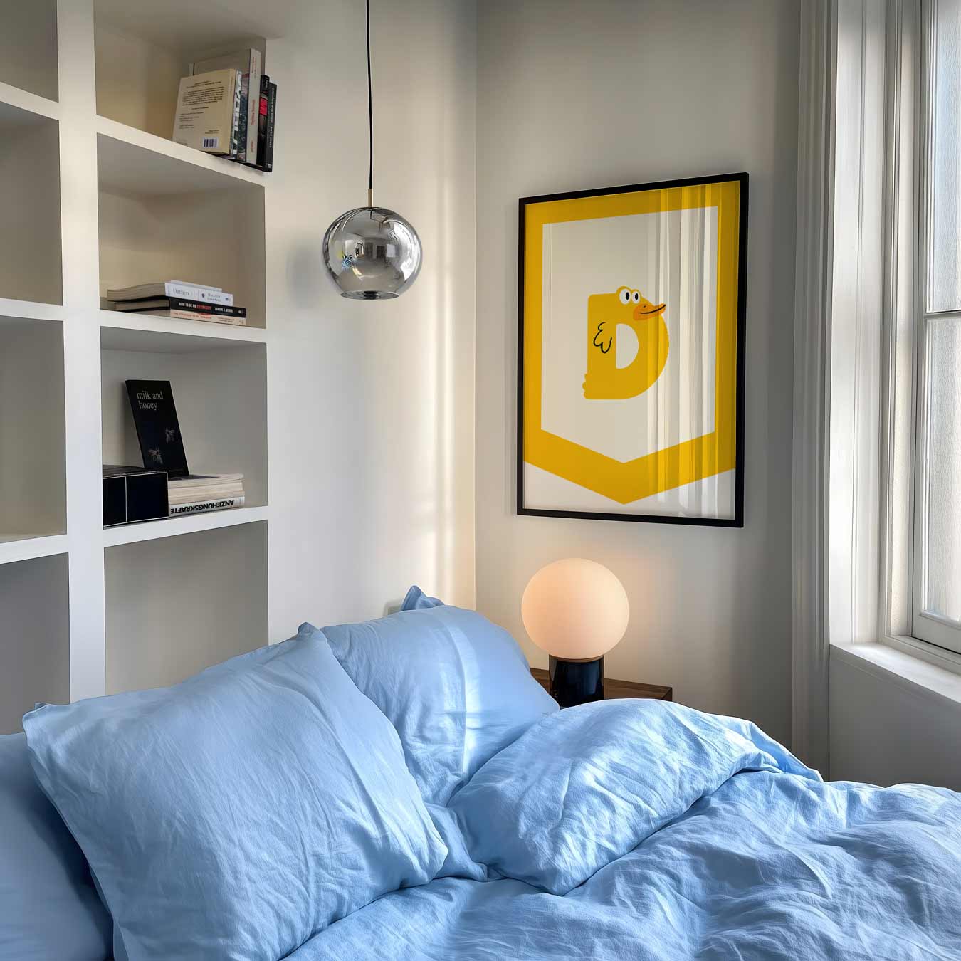 Vrolijke Eend Alfabethanger Poster-WallArtistic