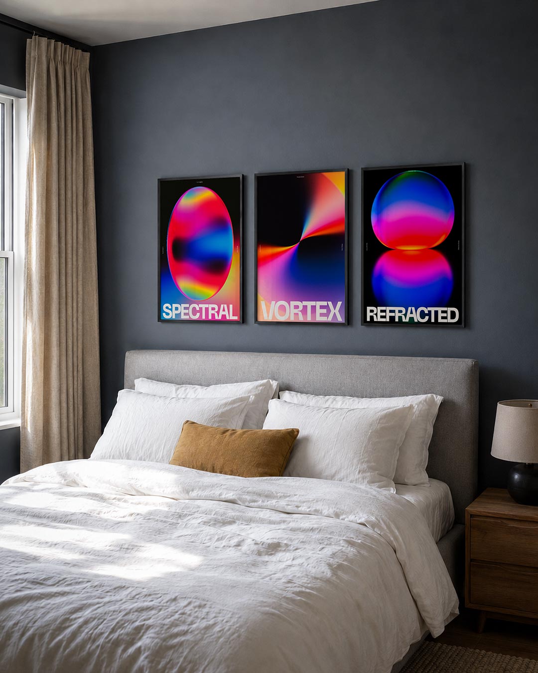 Kleurrijke bol Posterset