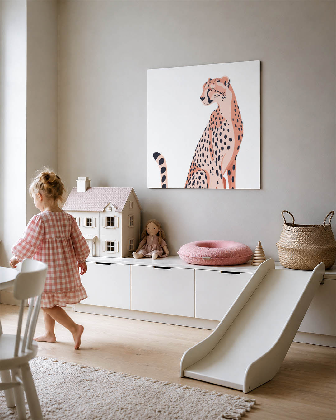 Gestileerde luipaard illustratie Kunstwerk