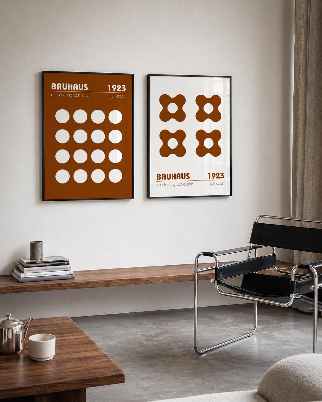 Cirkelpatroon en tekst Postersets