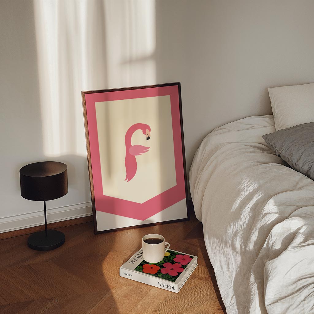 Elegant Flamingo Wandposter-WallArtistic