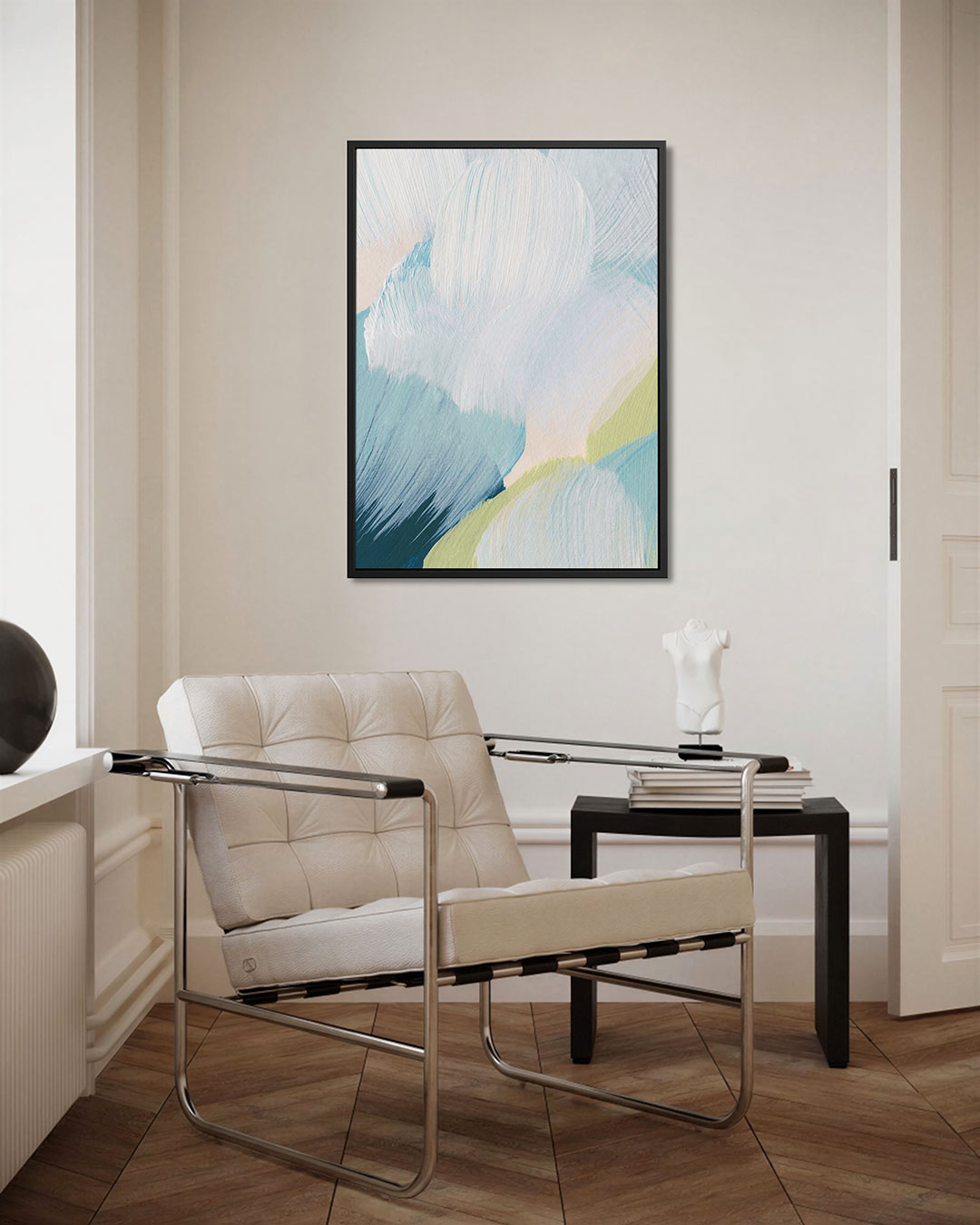 Zachte kleuren compositie Kunstwerk