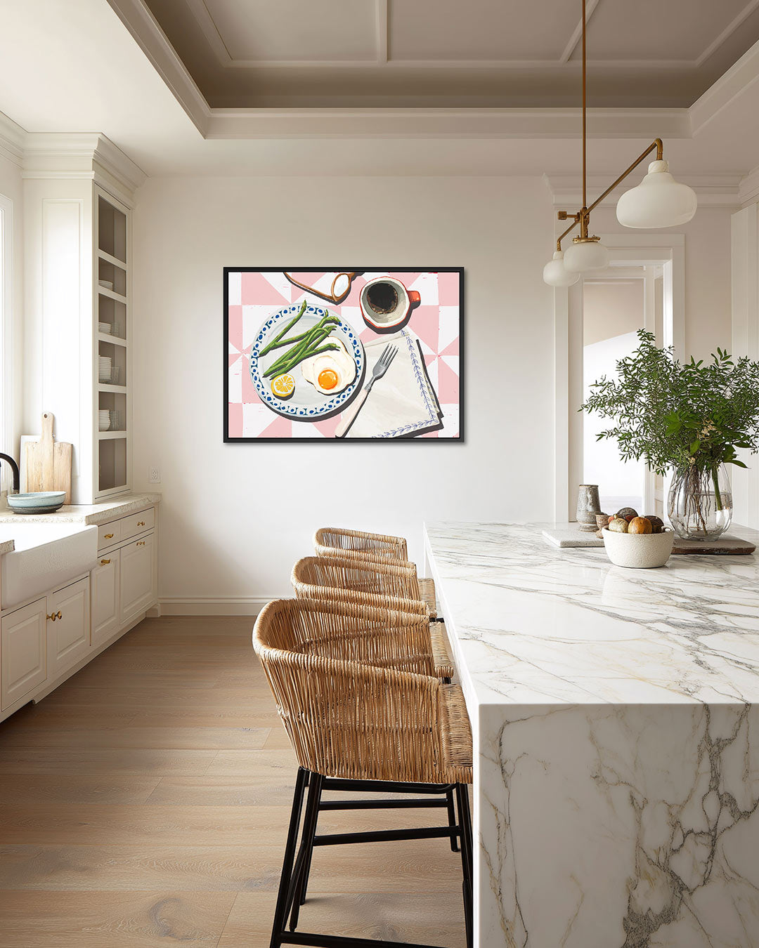 Ontbijt illustratie Kunstwerk