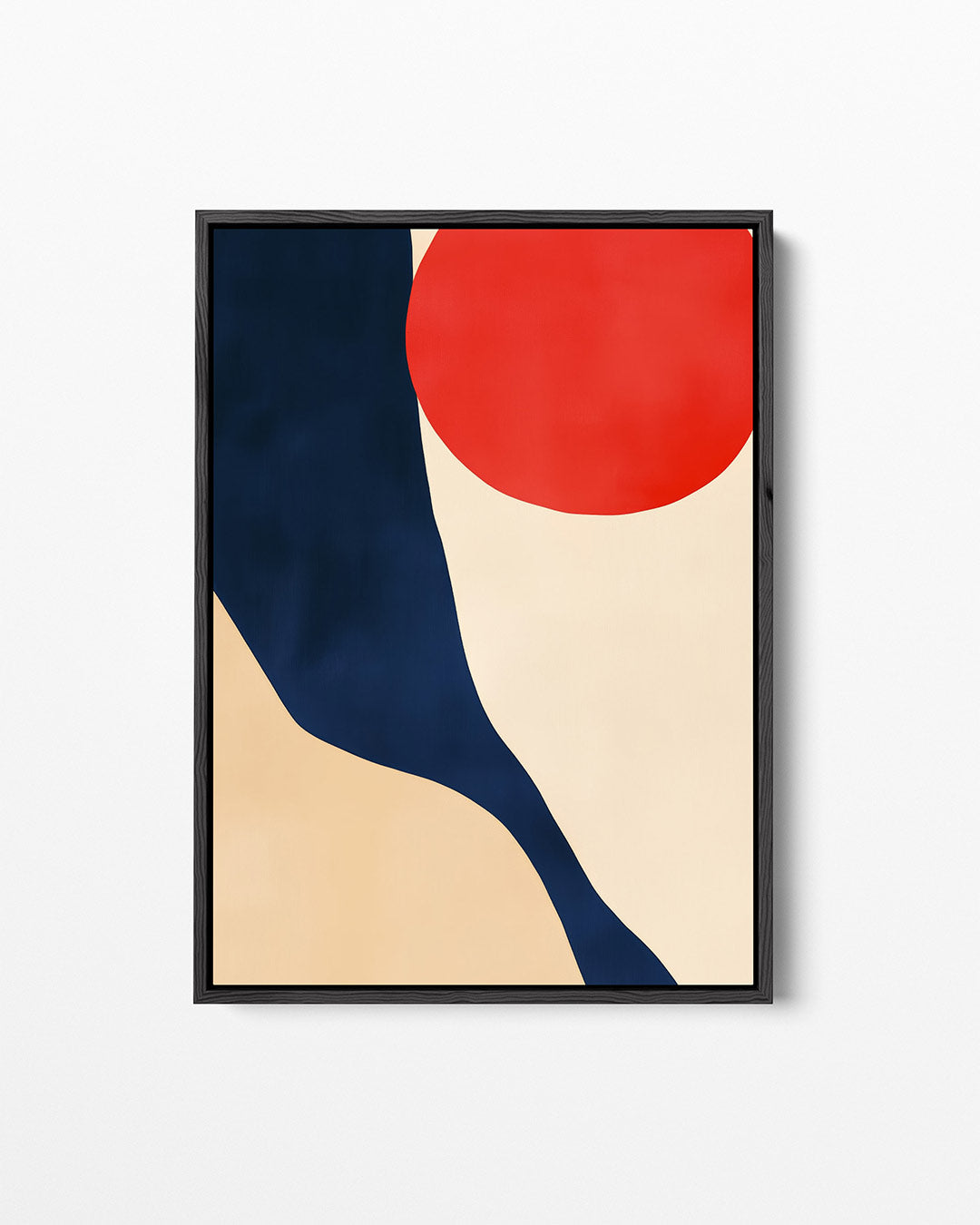 Vloeiende vormen compositie Kunstwerk