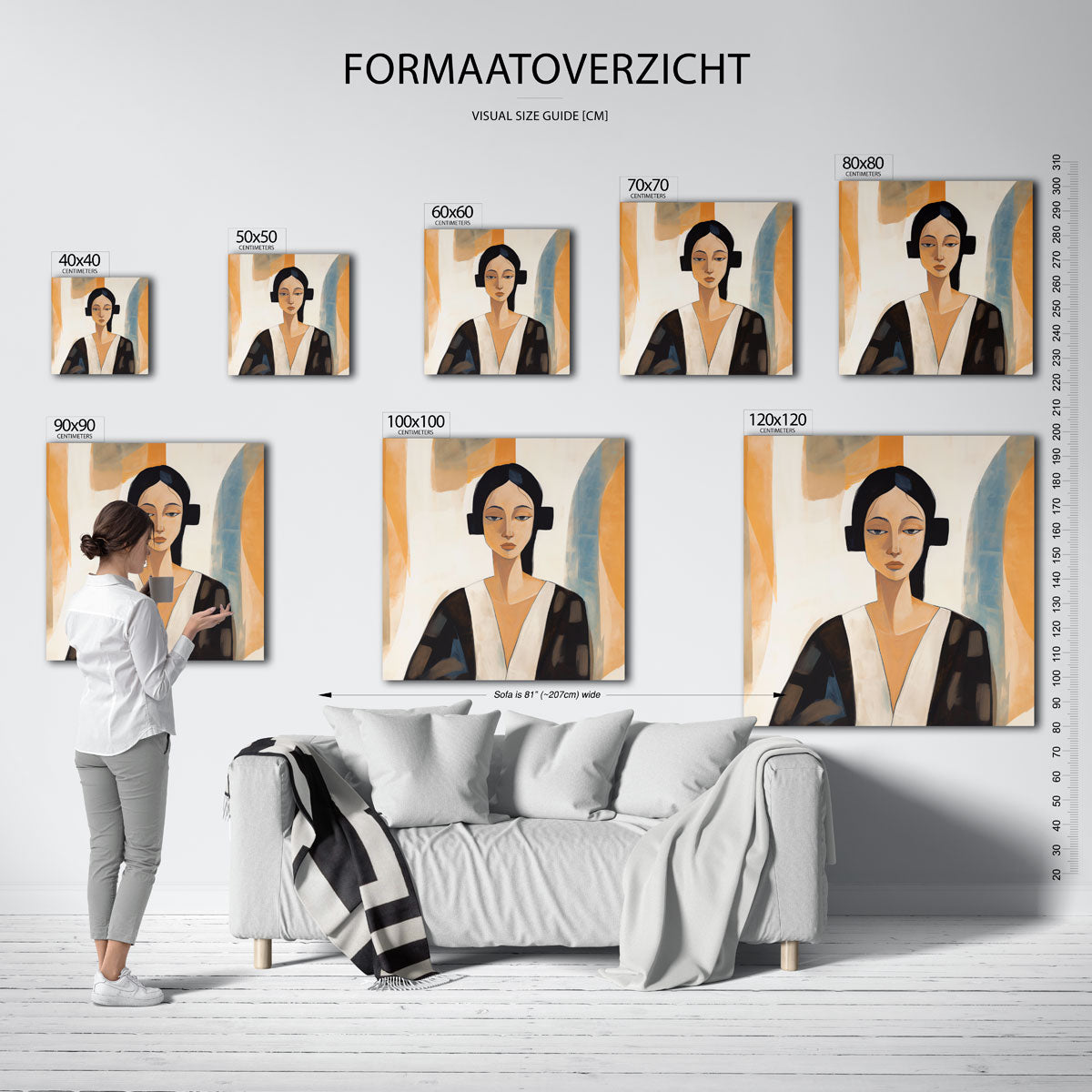 Vrouwelijk portret Poster