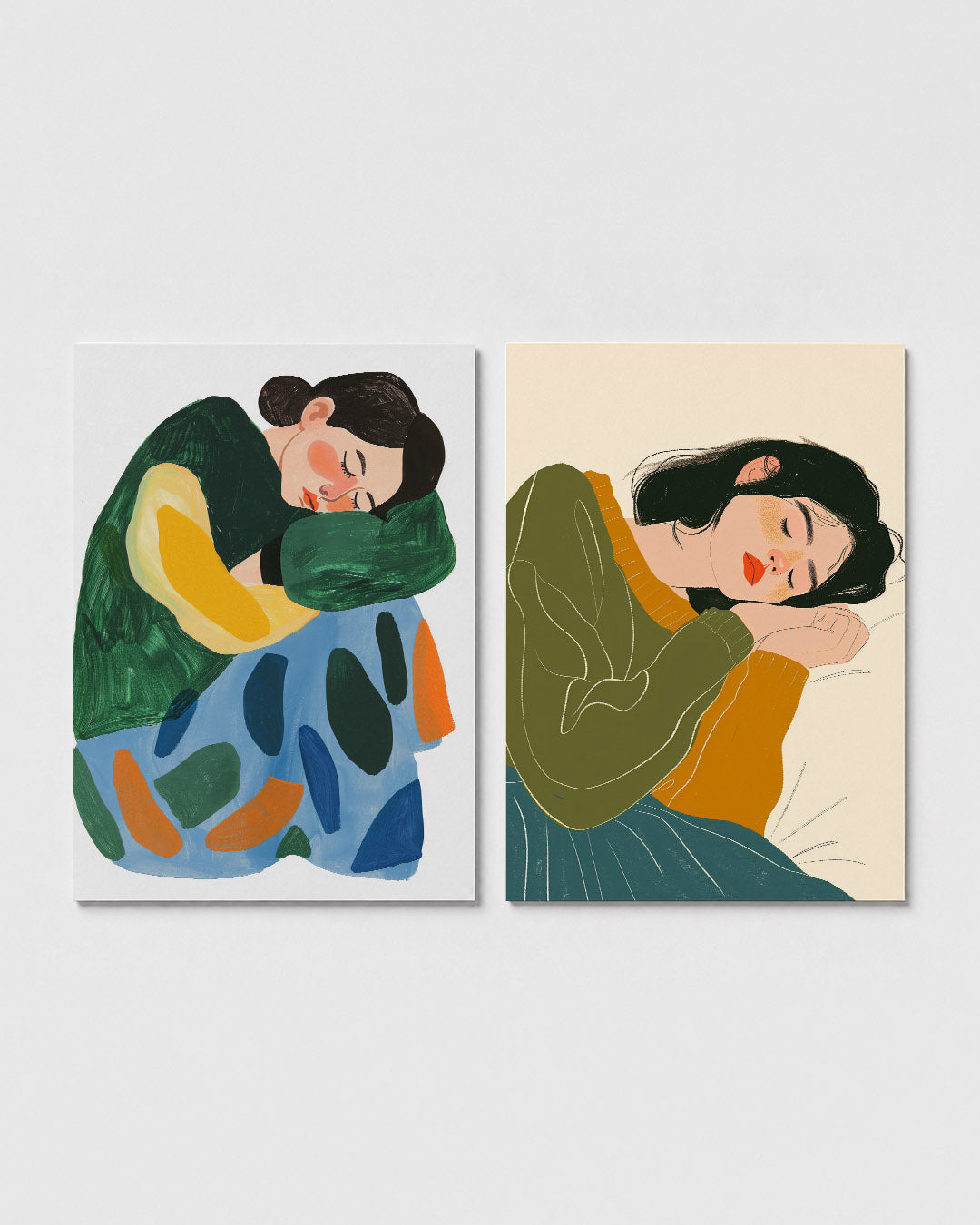Vorm en kleurenspel Posterset