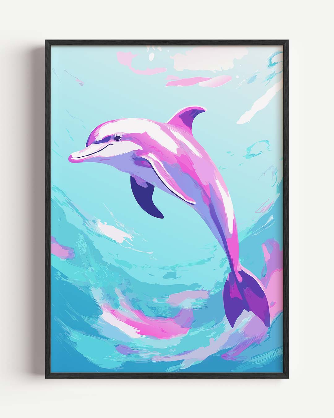Speelse Dolfijnenpracht Poster-WallArtistic