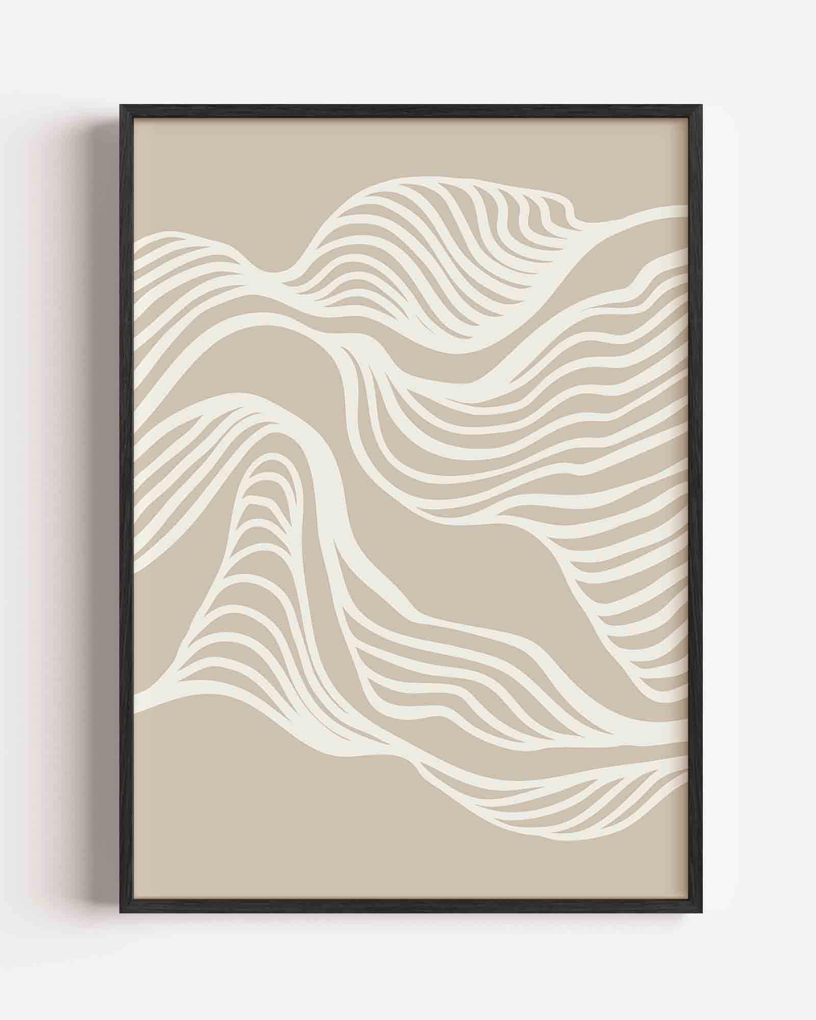 Golvende lijnen Poster