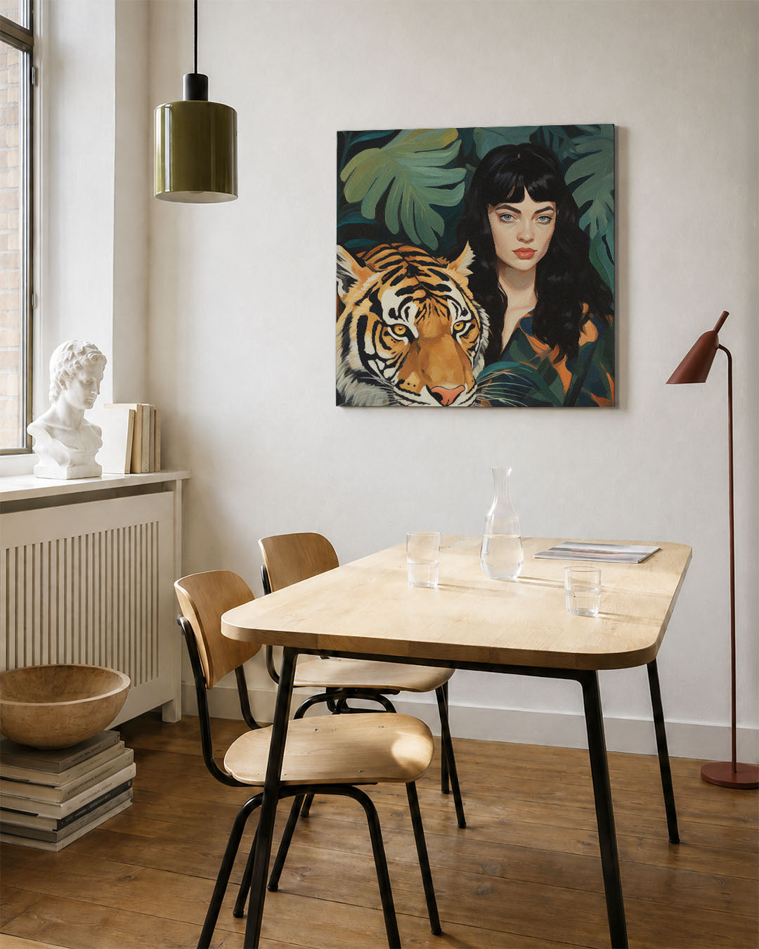 Dier en mens harmonie Kunstwerk