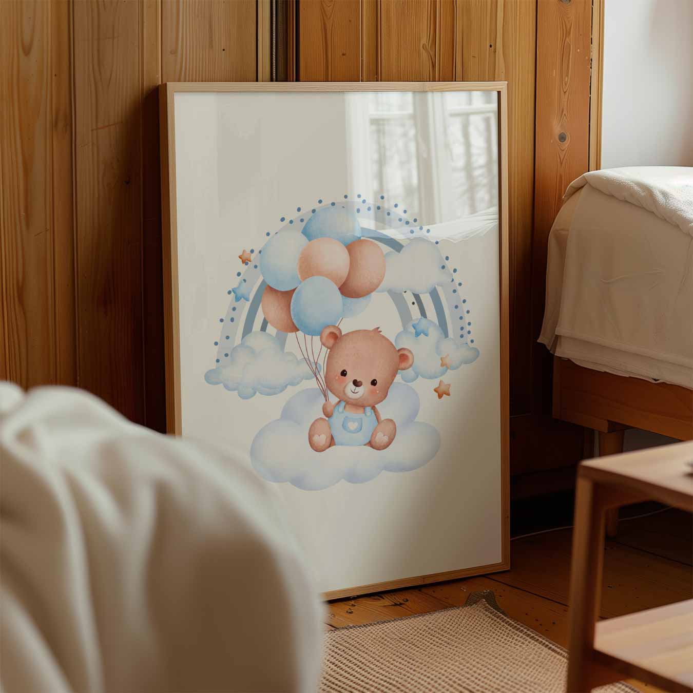 Dromerige Teddybeer Poster-WallArtistic