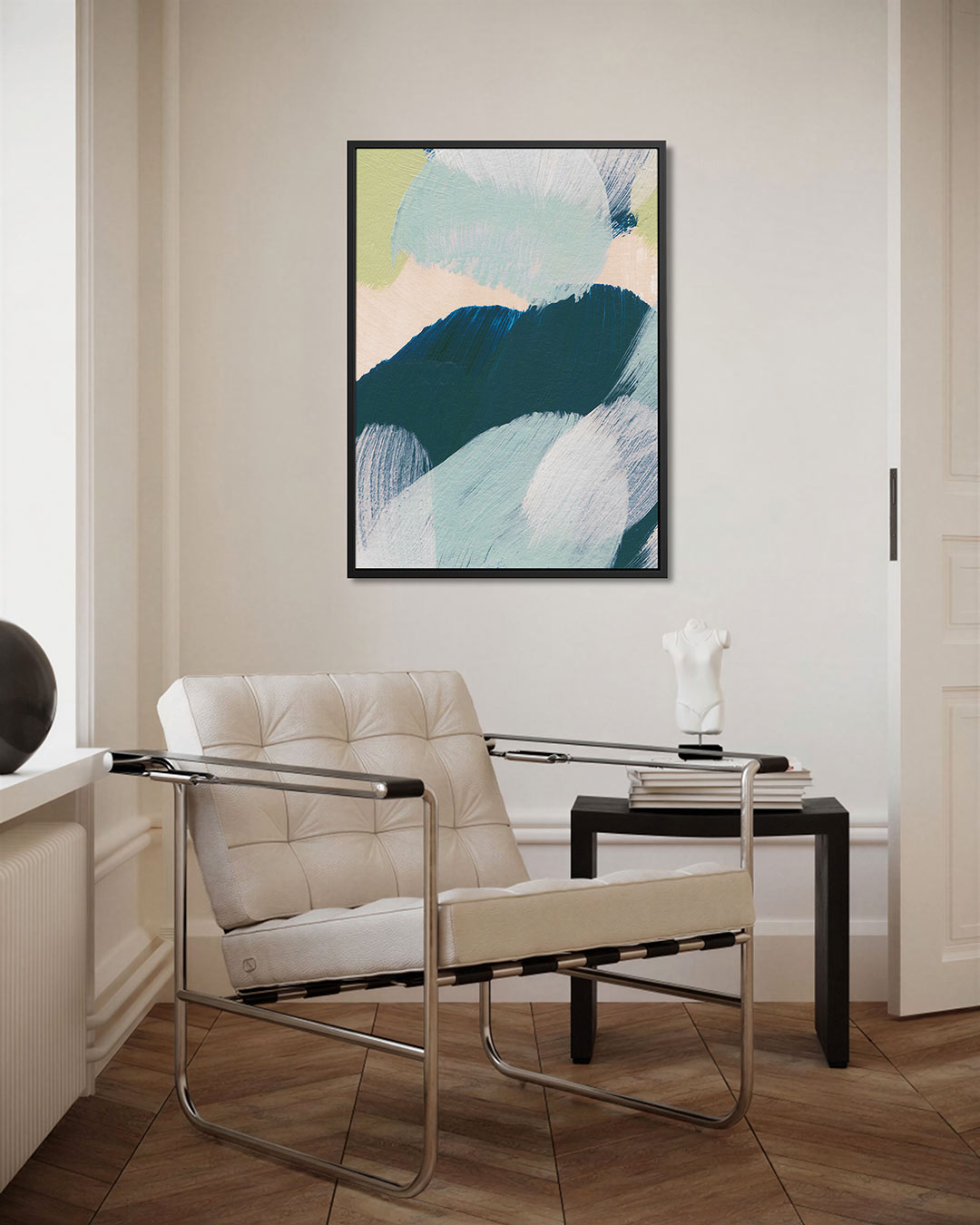 Dynamische kleurvlakken Kunstwerk