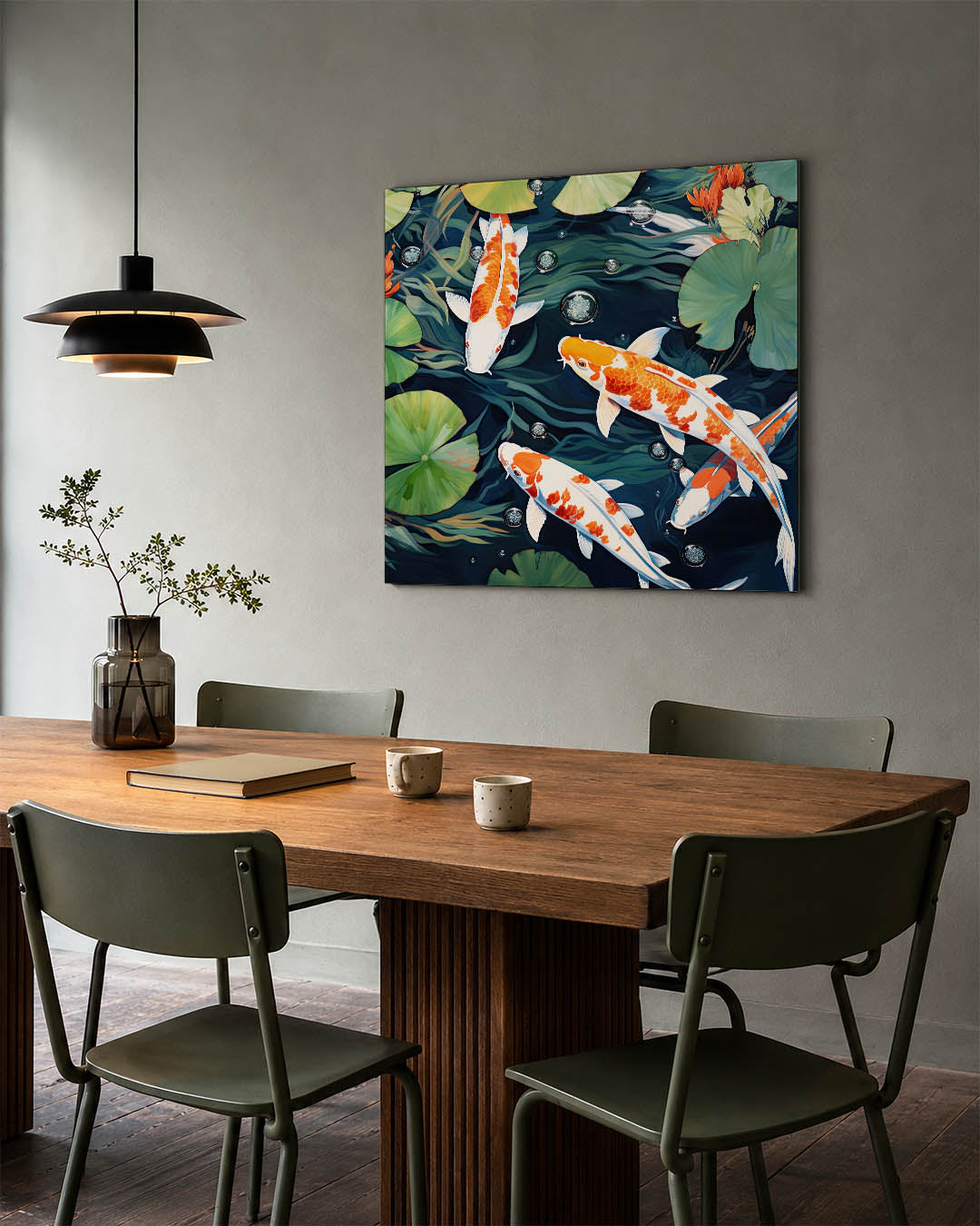 Kleurrijke vissen Kunstwerk