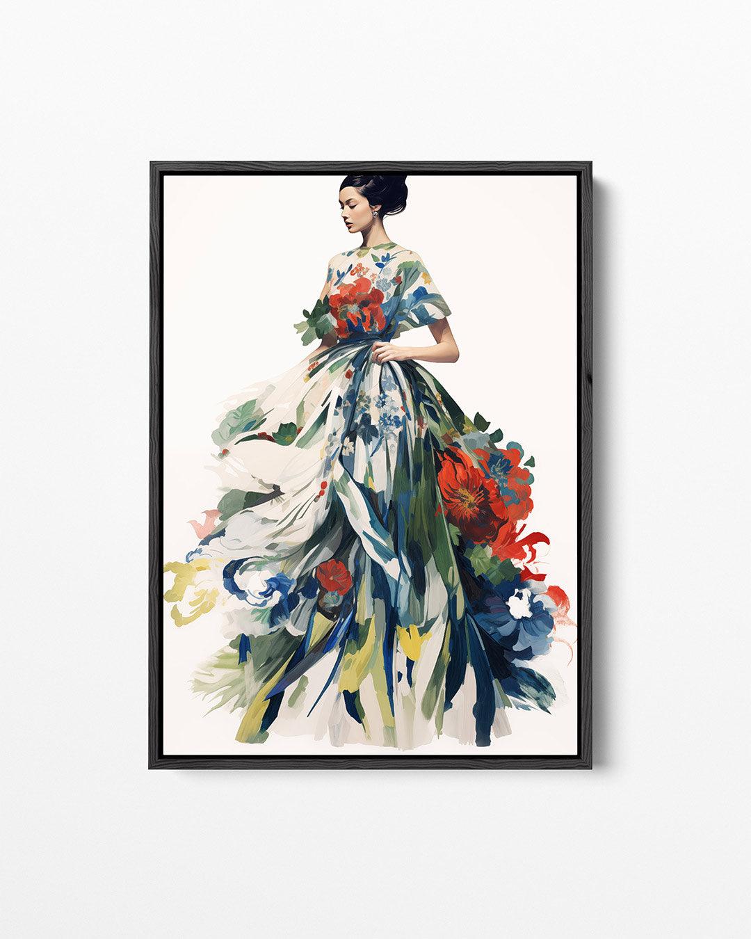 Vloeiende bloemenpracht Kunstwerk