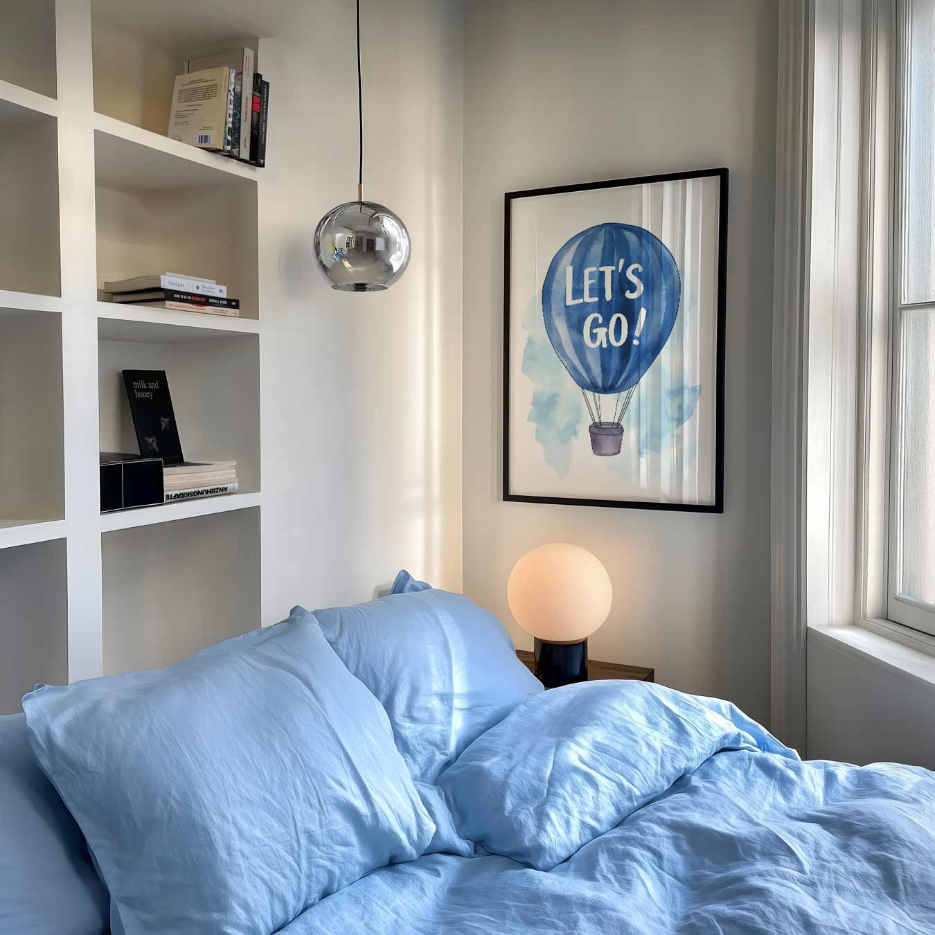 Inspirerende Luchtballon Poster-WallArtistic