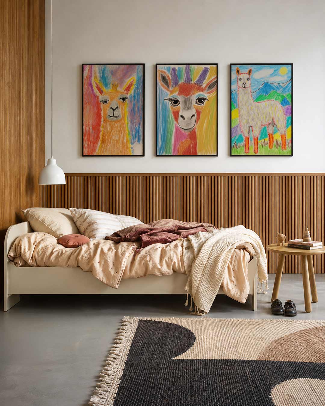 Kleurrijke lama portret Posterset