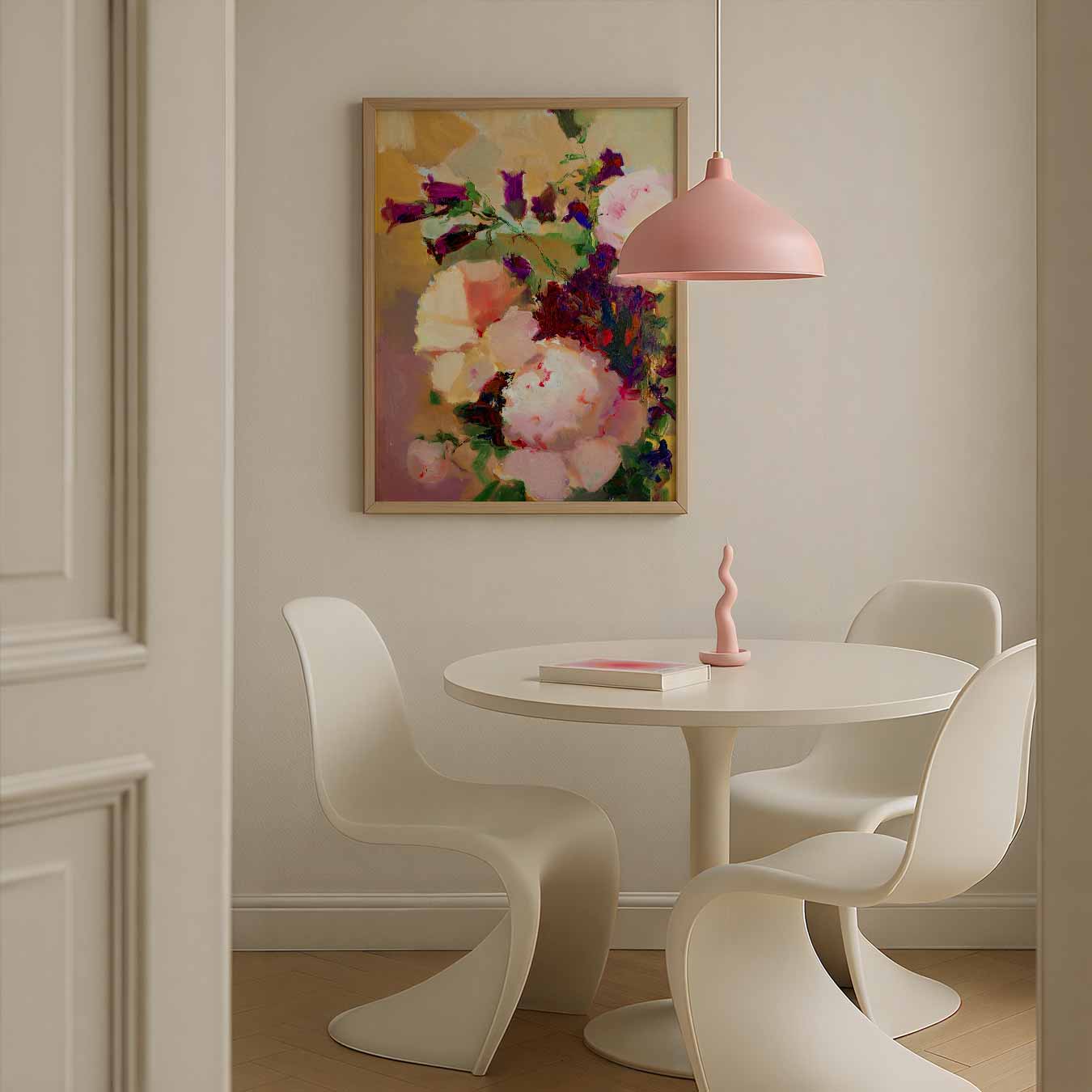 Vrolijke Bloemenweelde Poster-WallArtistic