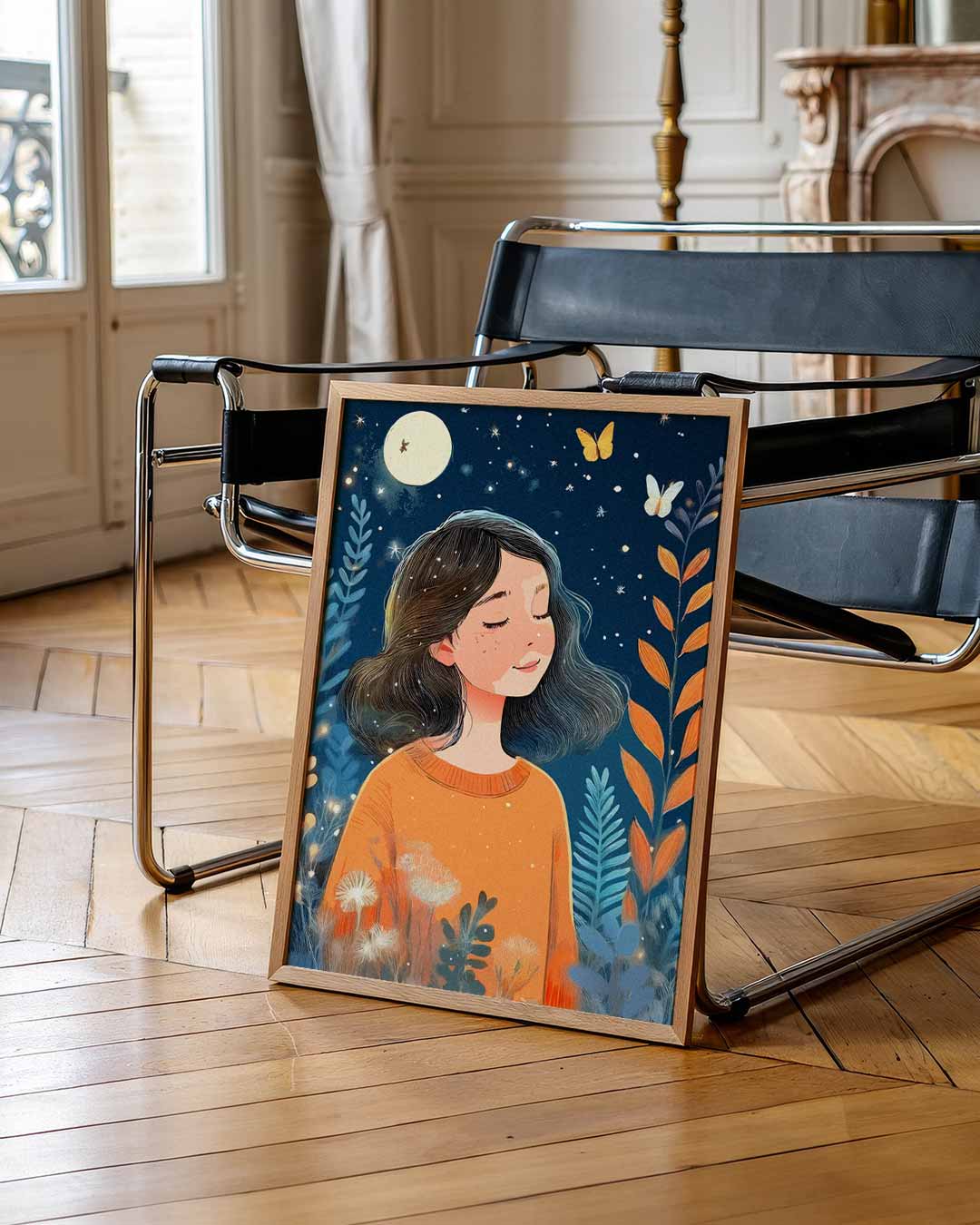 Dromerige Nachttuin Poster-WallArtistic
