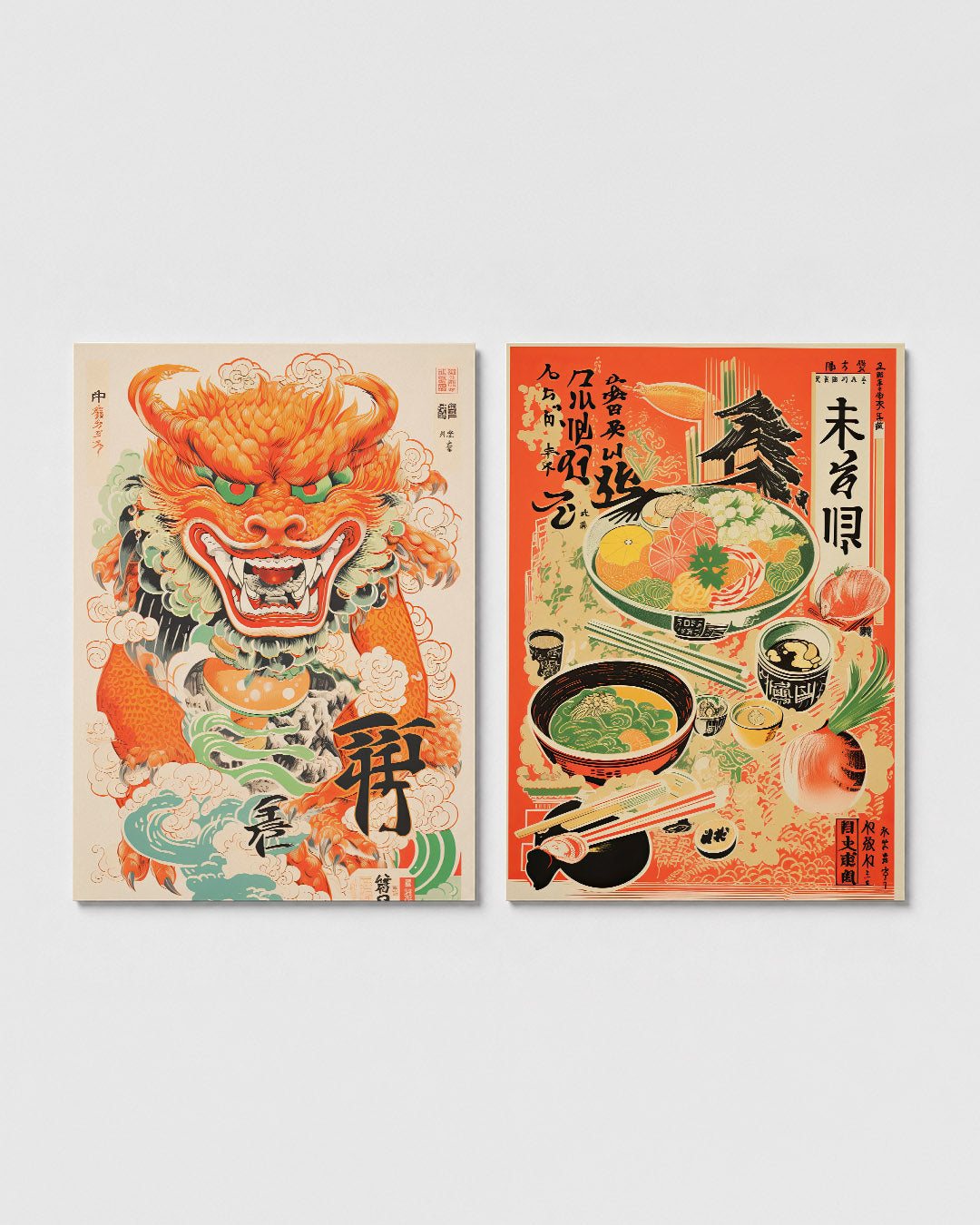 Draak en kleur Posterset
