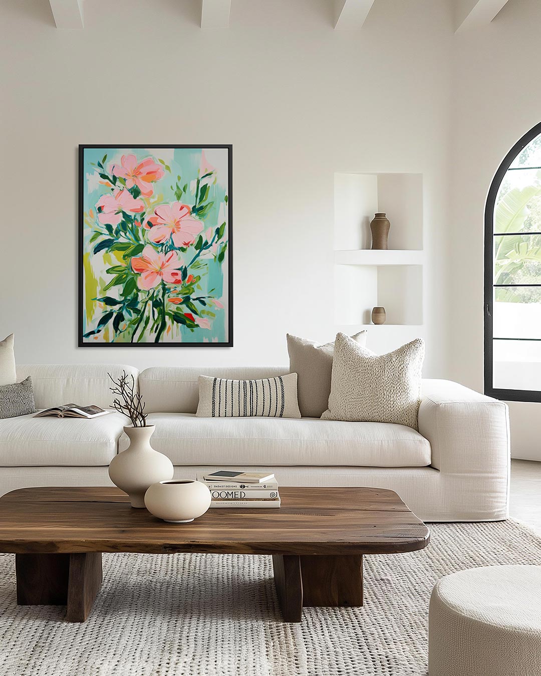 Bloemenexplosie Kunstwerk