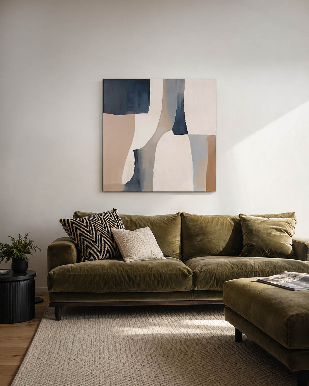 Organische vormen compositie Kunstwerk