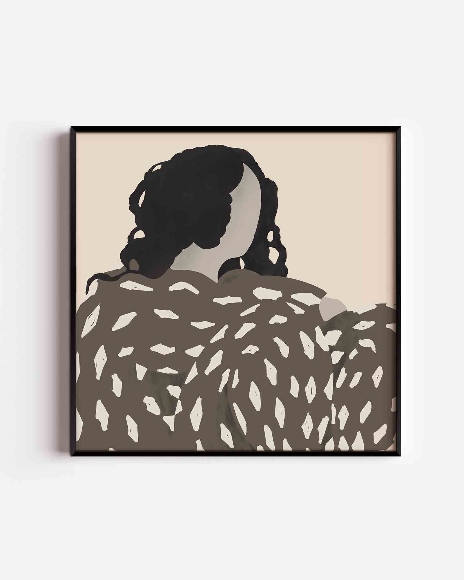 Vrouw met patroon Poster
