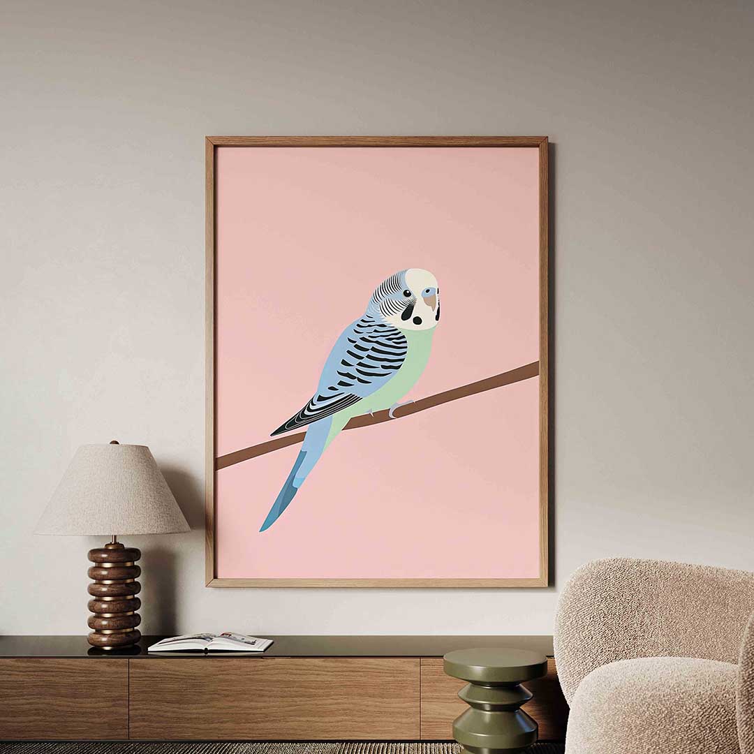 Parkiet op tak Poster