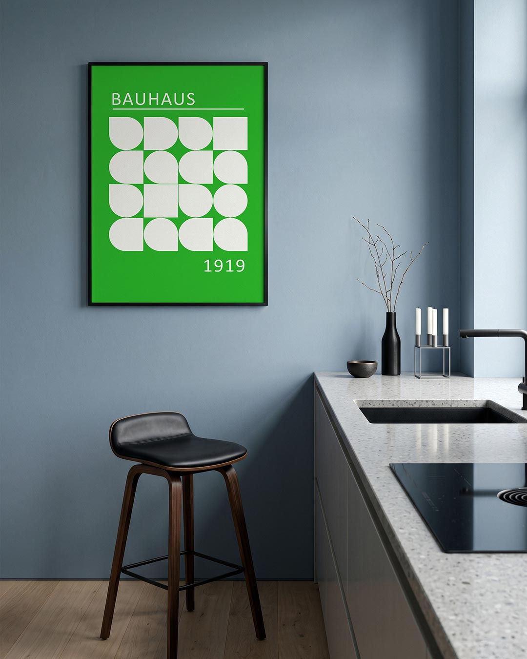 Vormritme en kleur Poster