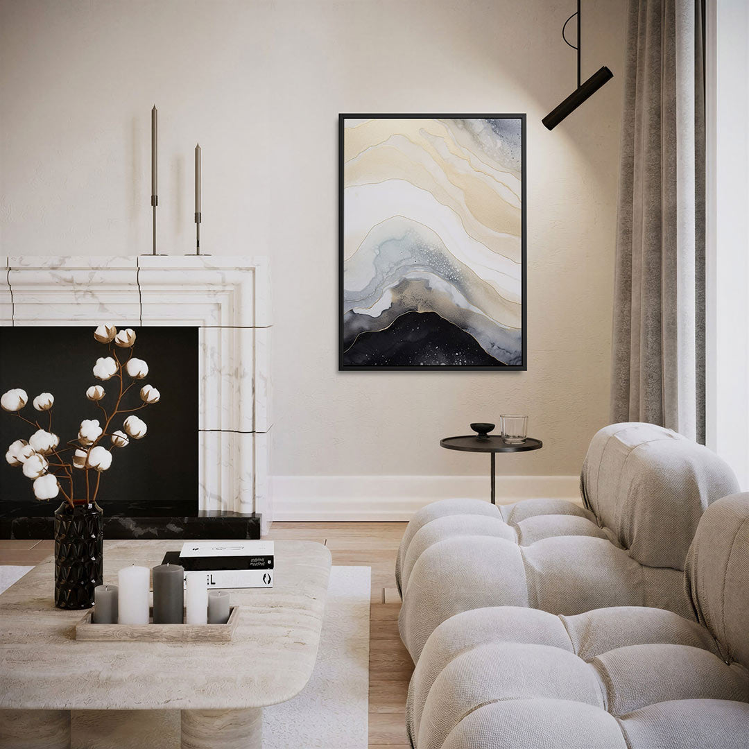 Gelaagde natuurelementen Kunstwerk