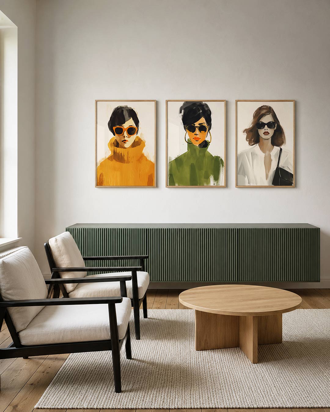 Kleur en schaduw Posterset