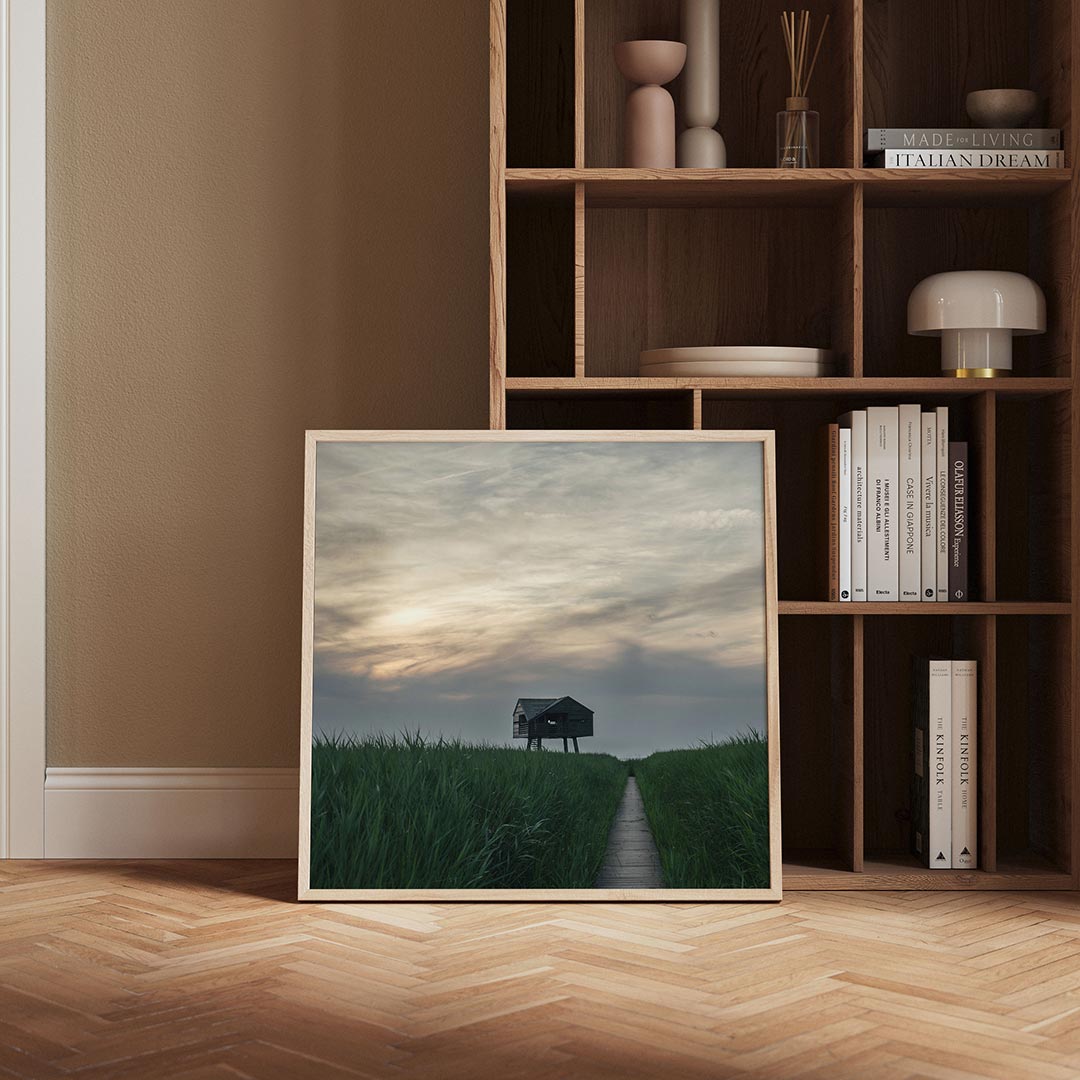 Rustieke houten hut Poster