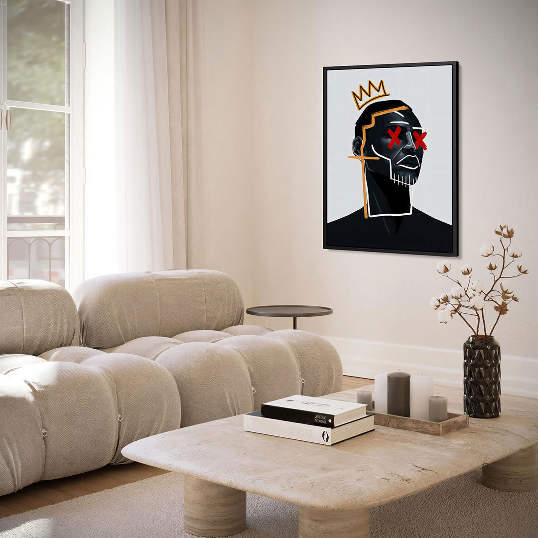 Grafische portret illustratie Kunstwerk