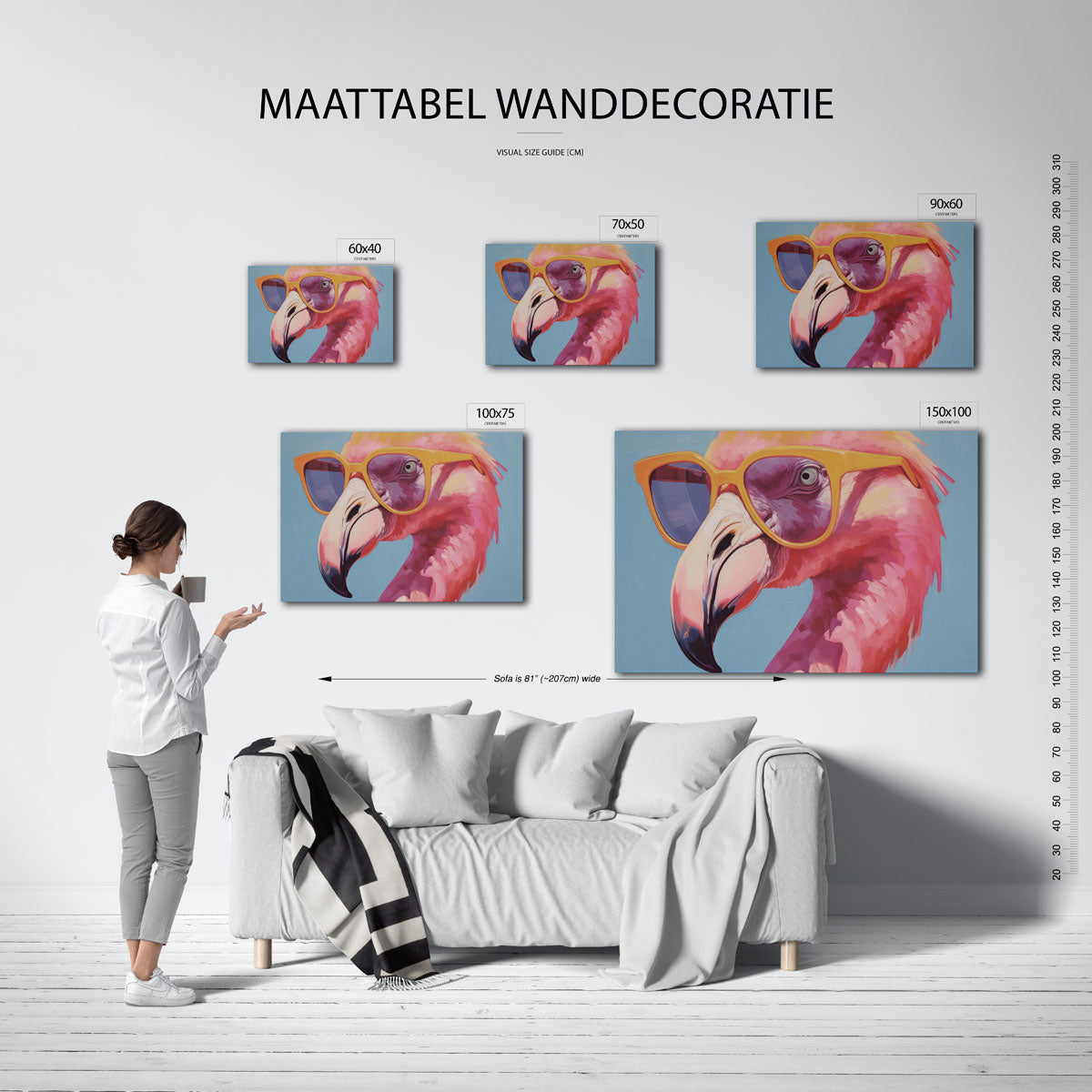Vrolijke vogelportret Kunstwerk