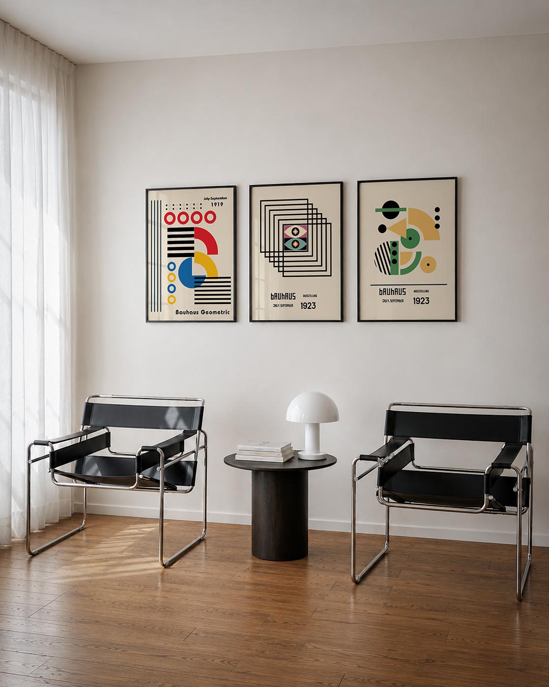 Cirkel en lijnenspel Posterset